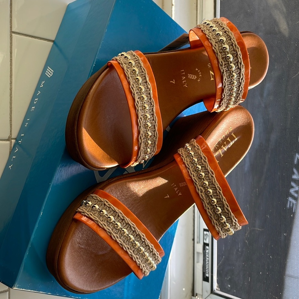 Brown and orange